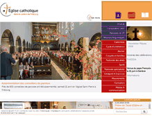 Tablet Screenshot of cath-fr.ch